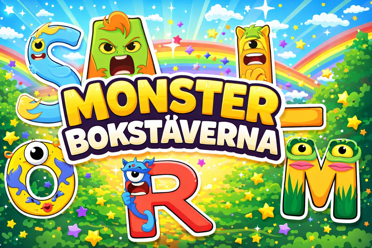 Monsterbokstäverna – alla bokstavsmonster