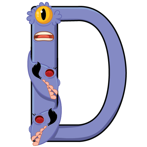 Monsterbokstaven D
